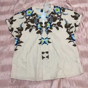 Emery Rose Ladies Floral Top M